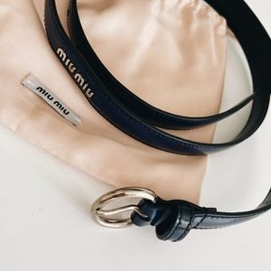 MIU MIU Navy Blue Belt